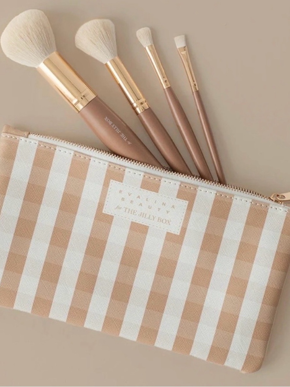 Evalina Beauty For The Jilly Box Signature Brush Collection & Makeup Bag